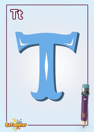 אותיות באנגלית - האות T