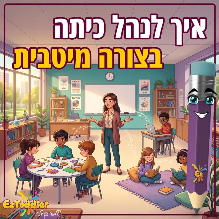 טיפים לניהול כיתה בצורה מיטבית | EZToddler