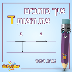האות ד - לימוד אותיות בעברית • EZToddler
