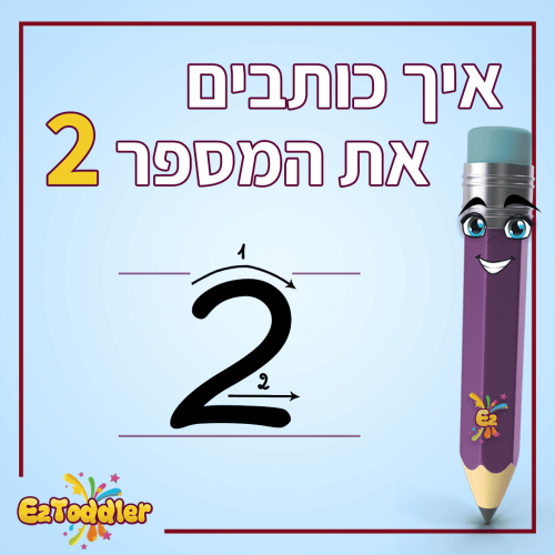 03 המספר 2 בצורות כתיבה שונות